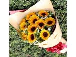 12 pcs Sunflower Bouquet
